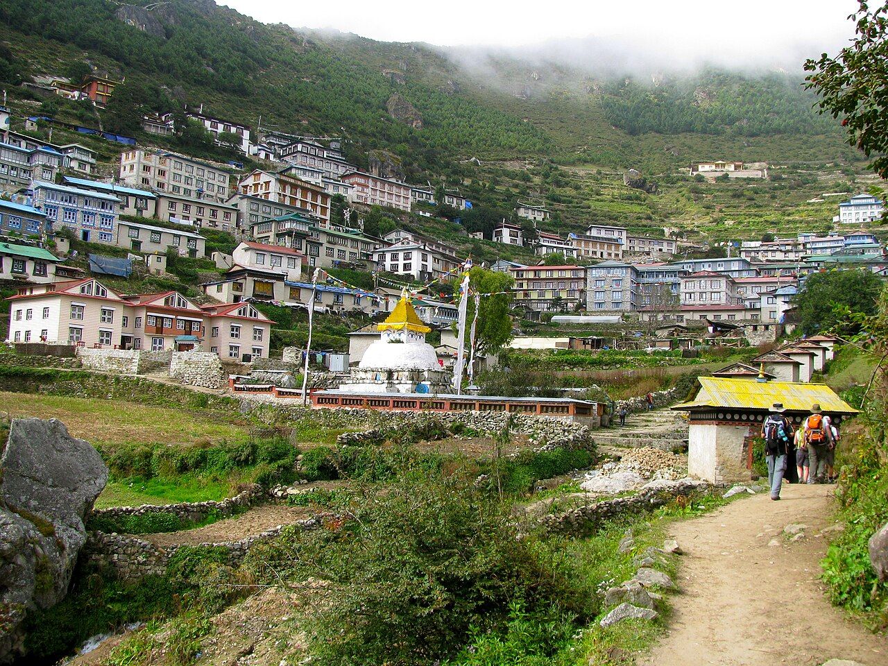 The gate into Namche Bazaar